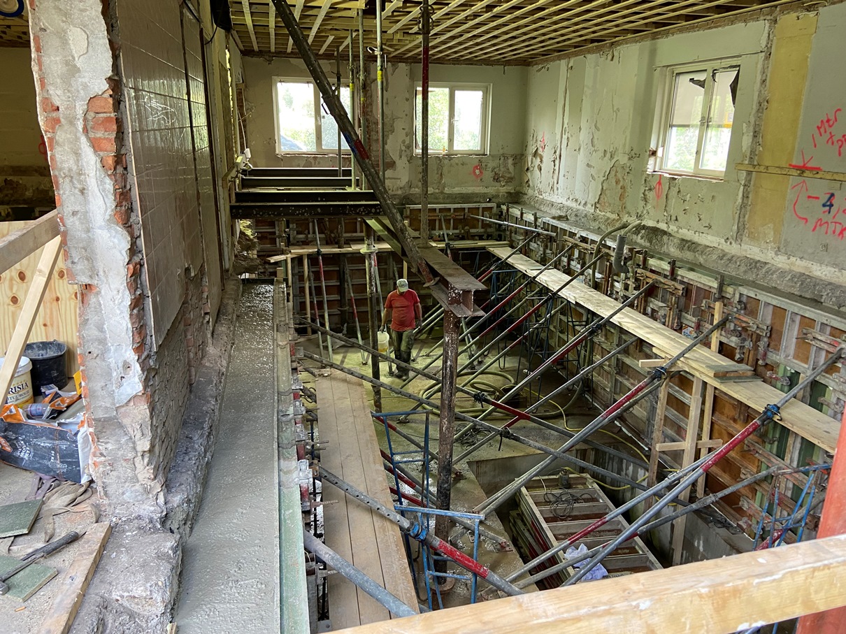 In het werk gestorte kelder onder bestaande woning Amsterdam Keldervergunning